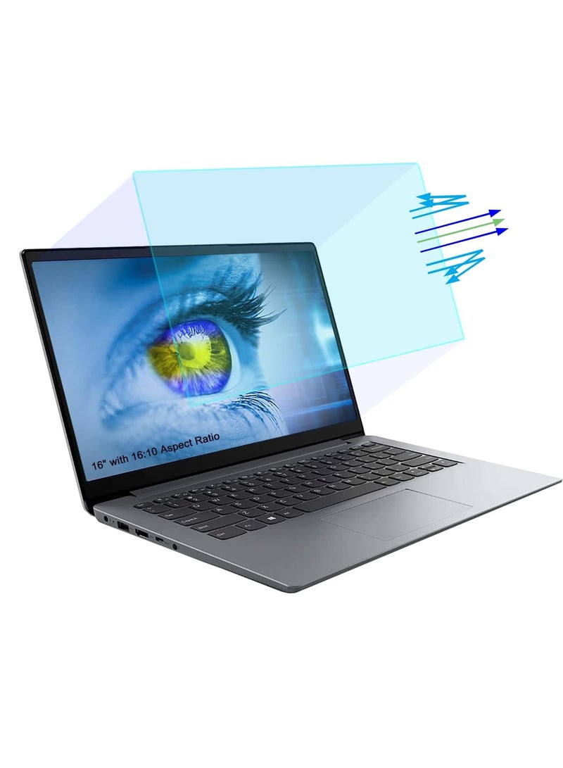 1Pack 16 inch Anti Blue Light Screen Protector, Eye Protection Anti Glare  Blue Light Blocking Screen Filter Compatible with All 16 Laptops with 16:10 Aspect Ratio - Image 1