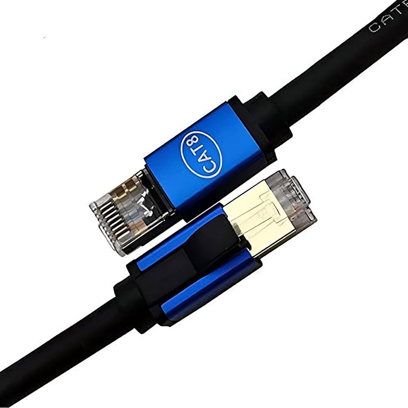 CABLESETC كابل CABLESETC Cat 8 إيثرنت | 20 متر | كابل LAN SFTP عالي السرعة | سلك محمي للاستخدام الداخلي والخارجي | سلك شبكة 26AWG | 40Gbps 2000MHz | موصل ألومنيوم RJ45 8P8C | لجهاز المودم، الموجه، المحول، الألعاب، إكس بوكس - Image 1