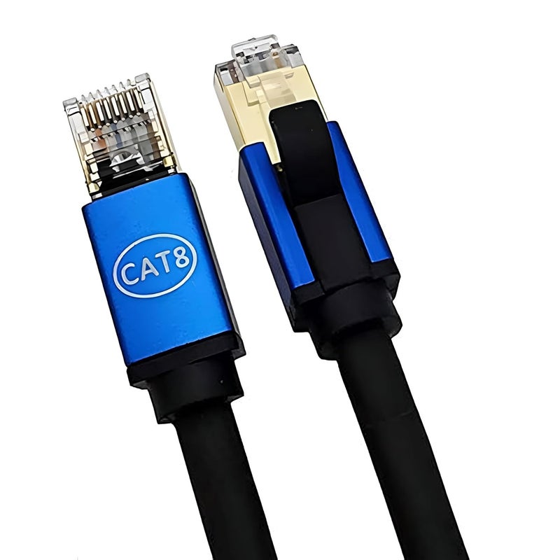 CABLESETC كابل CABLESETC Cat 8 إيثرنت | 20 متر | كابل LAN SFTP عالي السرعة | سلك محمي للاستخدام الداخلي والخارجي | سلك شبكة 26AWG | 40Gbps 2000MHz | موصل ألومنيوم RJ45 8P8C | لجهاز المودم، الموجه، المحول، الألعاب، إكس بوكس - Image 2
