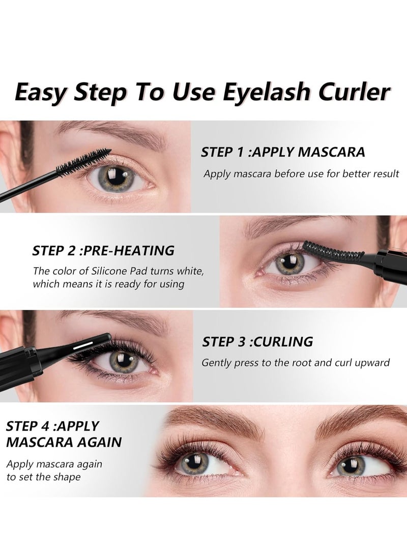 general Heated Eyelash Curlers Rechargeable Electric Eyelash Curler Eye lash Curler Lash Lift 4 Temperature Mode Type C Charge, Perfect Gift for Women - Image 4