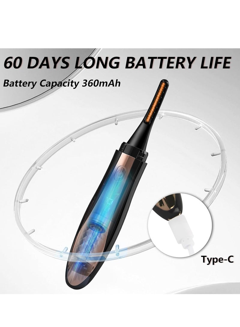 general Heated Eyelash Curlers Rechargeable Electric Eyelash Curler Eye lash Curler Lash Lift 4 Temperature Mode Type C Charge, Perfect Gift for Women - Image 5