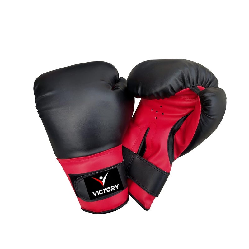 Victory Boxing Gloves for Men & Women with Moulded Foam Padding Punching Bag Gloves for Boxing, Training, Kickboxing, Muay Thai, MMA, Durable Pu Material Twin Punching Gloves (Size 10Oz, Color Red) - Image 2