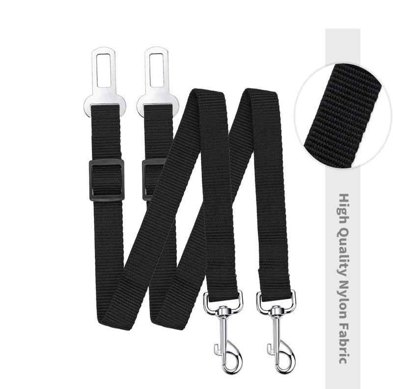 Wapaw Dog Seat Belt, Pet Dog Cat Car Seatbelt Harness Safety - Adjustable Safety Belt Pet Leash (45-70cm) (Pack 2) - Image 2