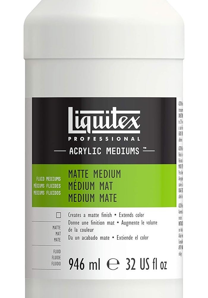 Liquitex Professional Matte Medium - 32 oz (946 ml) Acrylic Medium for Artists - Image 1