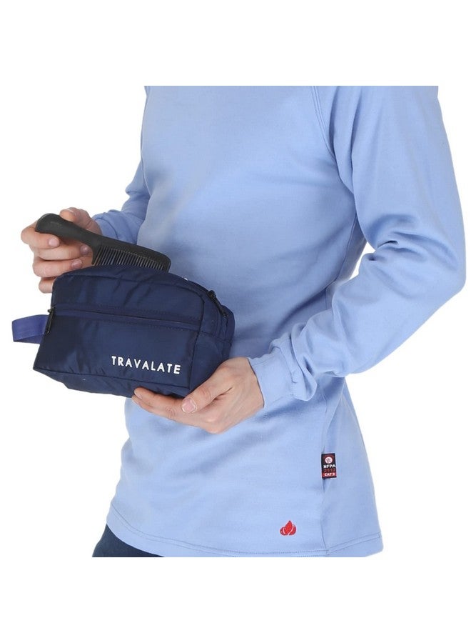 TRAVALATE Solid 9 Cms Cosmetic Pouch (M_TR137T_Blue) - Image 5