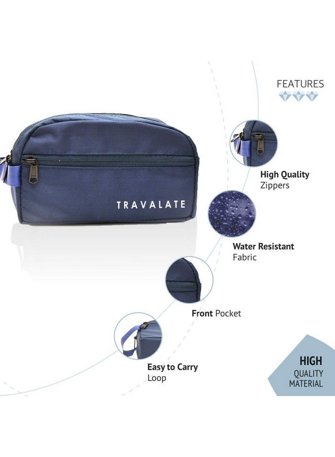TRAVALATE Solid 9 Cms Cosmetic Pouch (M_TR137T_Blue) - Image 2