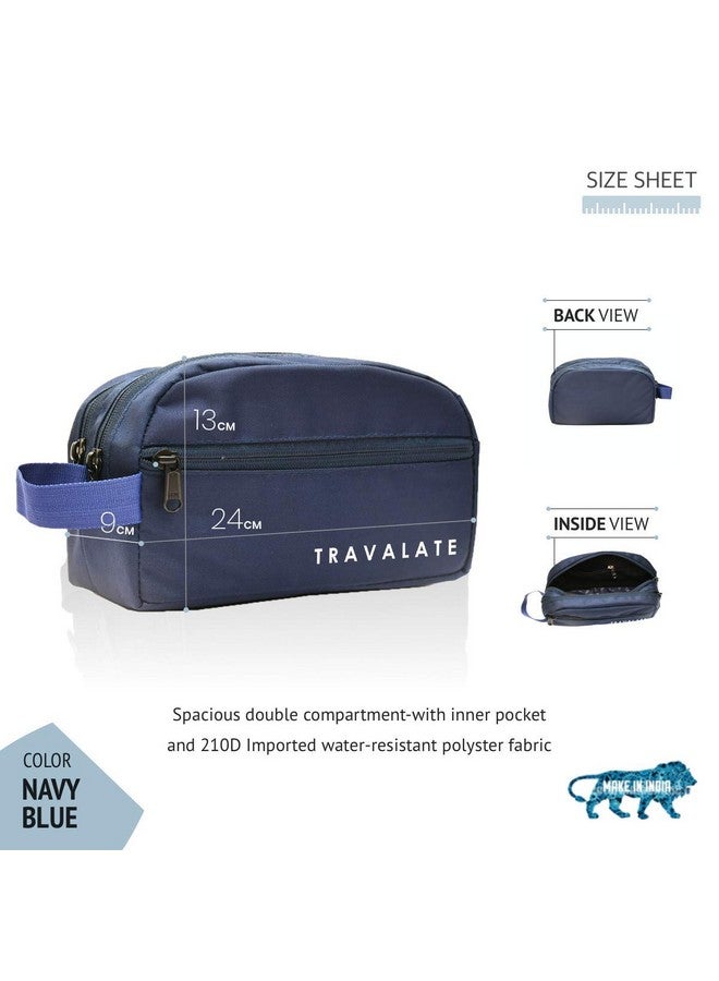 TRAVALATE Solid 9 Cms Cosmetic Pouch (M_TR137T_Blue) - Image 3