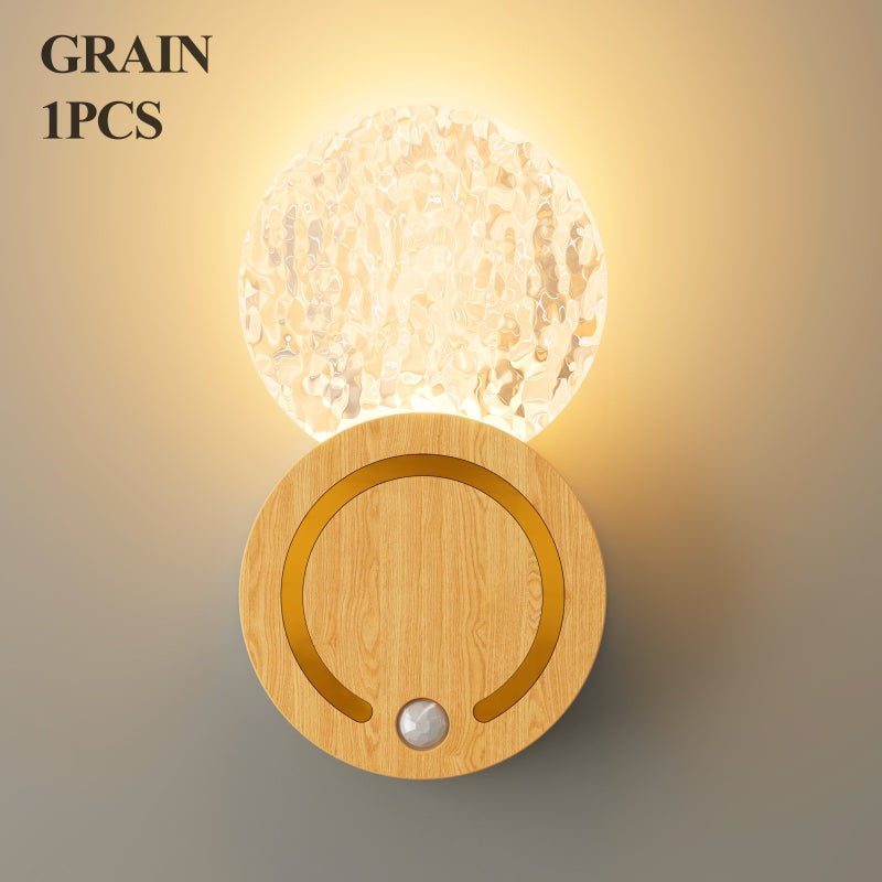 Human body sensor bedroom wall lamp-clip-on, wireless, rechargeable, creative night light - Image 1