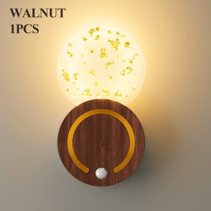 Human body sensor bedroom wall lamp-clip-on, wireless, rechargeable, creative night light - Image 2