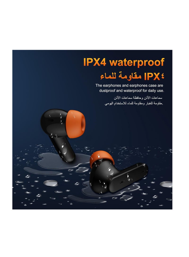 PEJE PEJE L11 Wireless Earbuds – Bluetooth 5.4, ANC, Powerful Bass, 7H Playtime, IPX4 Sweatproof, Fast USB-C Charging, AI Clear Call with Dual Mic – True Wireless For Gym/Music/Calls - Image 2