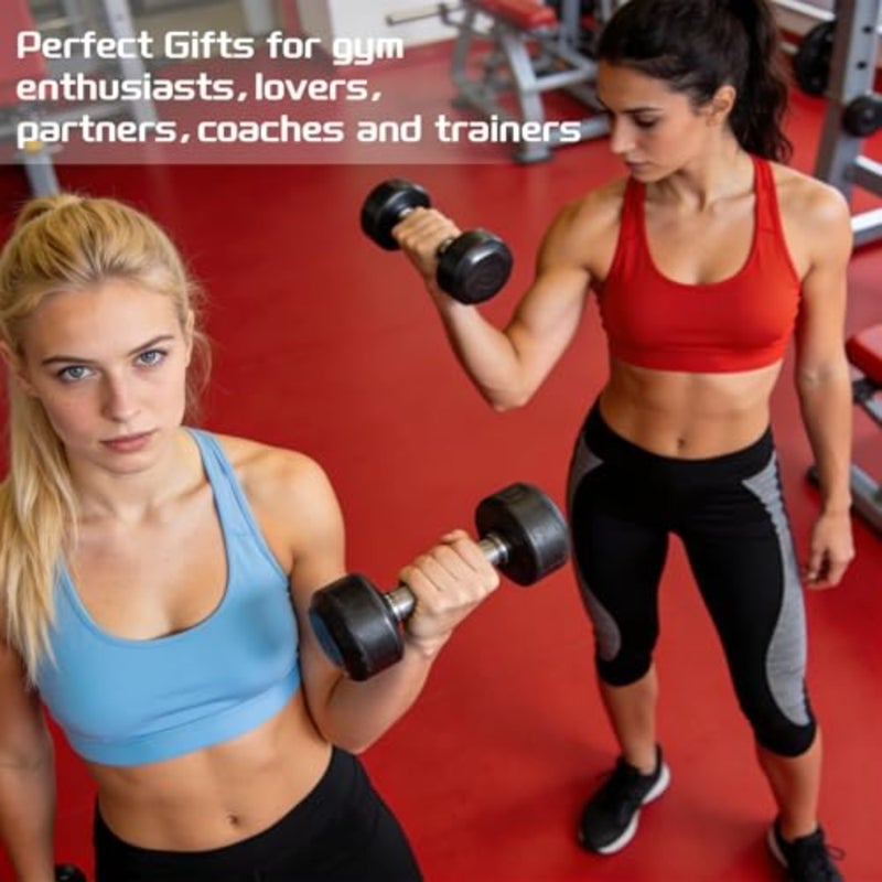 Gym Keychain, Silicone Dumbbell Weights Fitness Keychain Motivational Fitness Gifts Gym Key Chain for Gyms Lover - Image 3