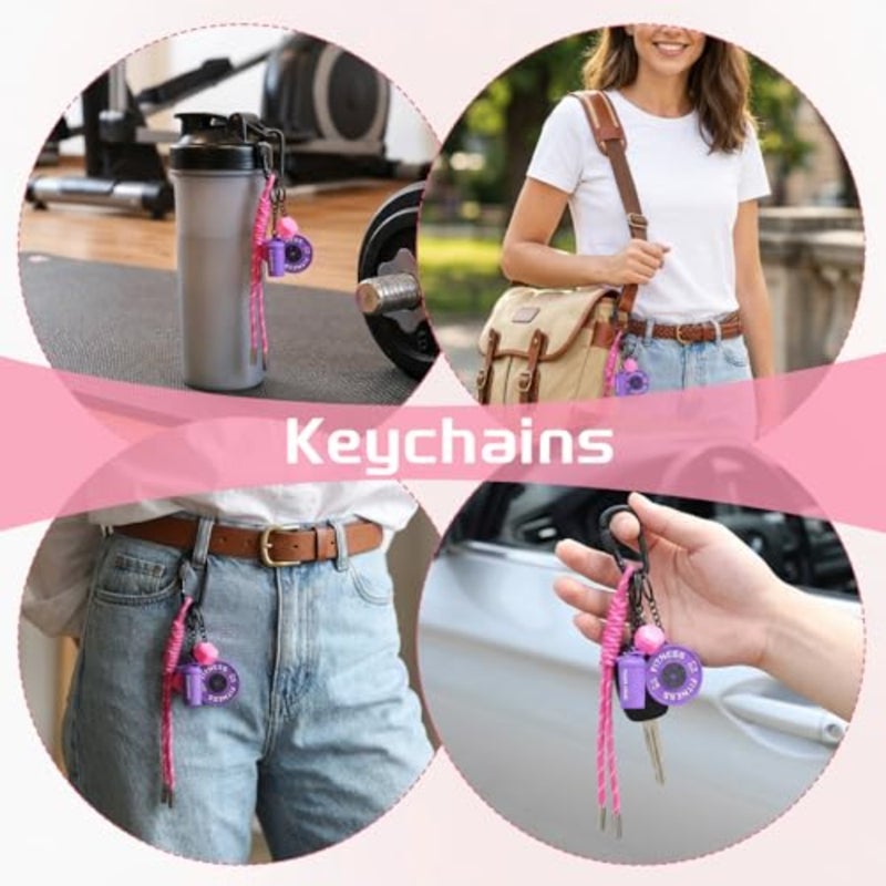 Gym Keychain, Silicone Dumbbell Weights Fitness Keychain Motivational Fitness Gifts Gym Key Chain for Gyms Lover - Image 5
