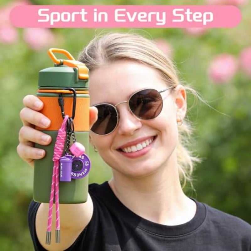 Gym Keychain, Silicone Dumbbell Weights Fitness Keychain Motivational Fitness Gifts Gym Key Chain for Gyms Lover - Image 2