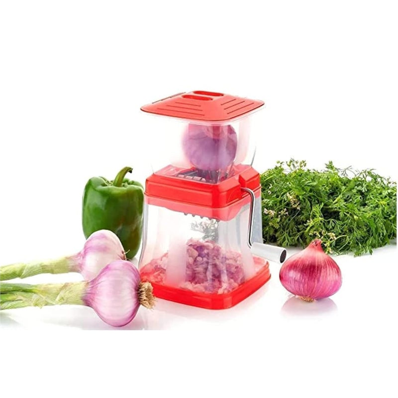 DAVALBA Plastic Kitchen Onion Chilly Dry Fruit Vegetable Cutter Onion Chopper Manual Hand Onion Cutter Machine for Kitchen - Image 5
