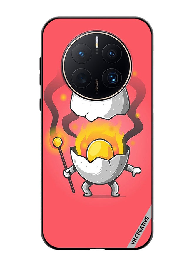 VR CREATIVE Protective Case Cover For Huawei Mate 50 Pro Cute Fire Egg Design Multicolour - Image 1