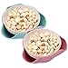Cedilis 2 Pack Pistachio Bowl, Double Peanut Bowl with Seeds Shell Storage, Wheat Straw Snack Serving Dish for - Image 2