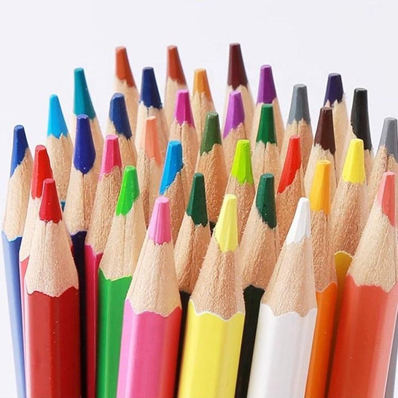 Foska Hexagonal Colored Wooden Pencils 3.5 inch - 12 Pack - Image 5