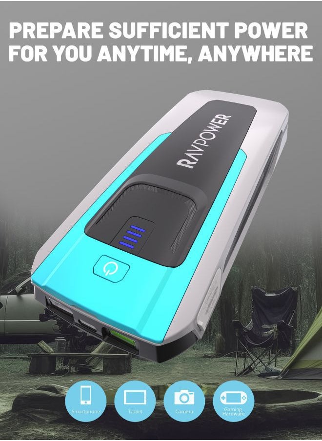 RAVPOWER - RAVPower 3-in-1 Jump Starter with 16000mAh Power Bank & LED Flashlight - Image 1