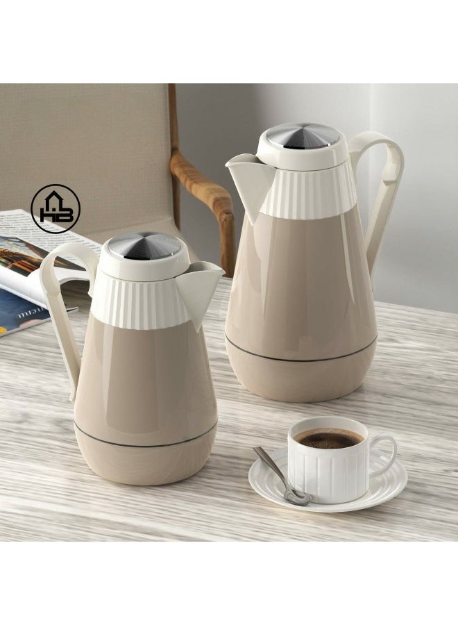 Lavidar vacuum flask 0.5ml/Elegant Thermos/Glass inner/Hot&Cold/HB