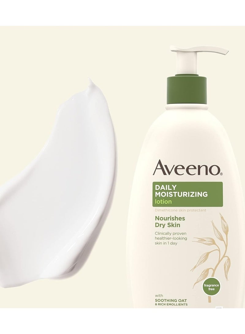 Aveeno Moisturizing Lotion, Fragrance Free,354ml - Image 2