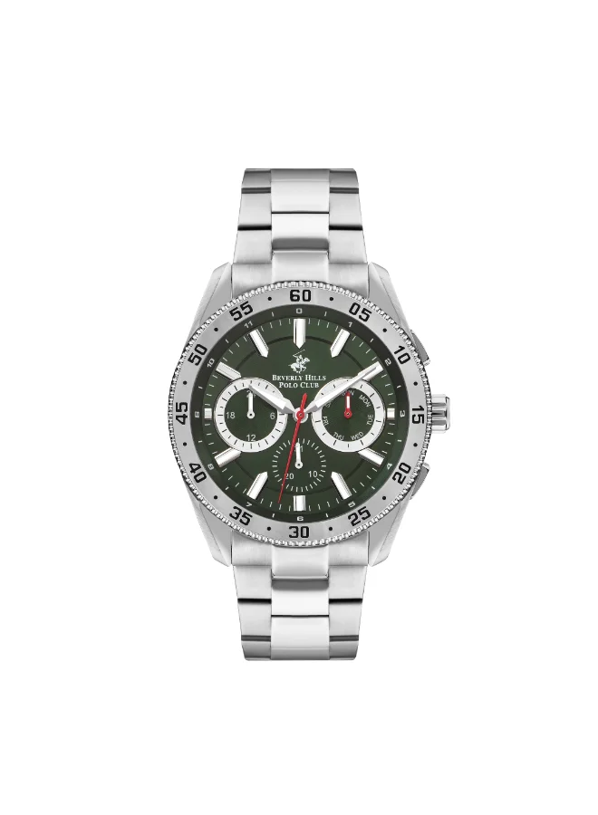 بيفرلي هيلز بولو كلوب BEVERLY HILLS POLO CLUB Men's Multi Function Green Dial Watch - BP3409X.370