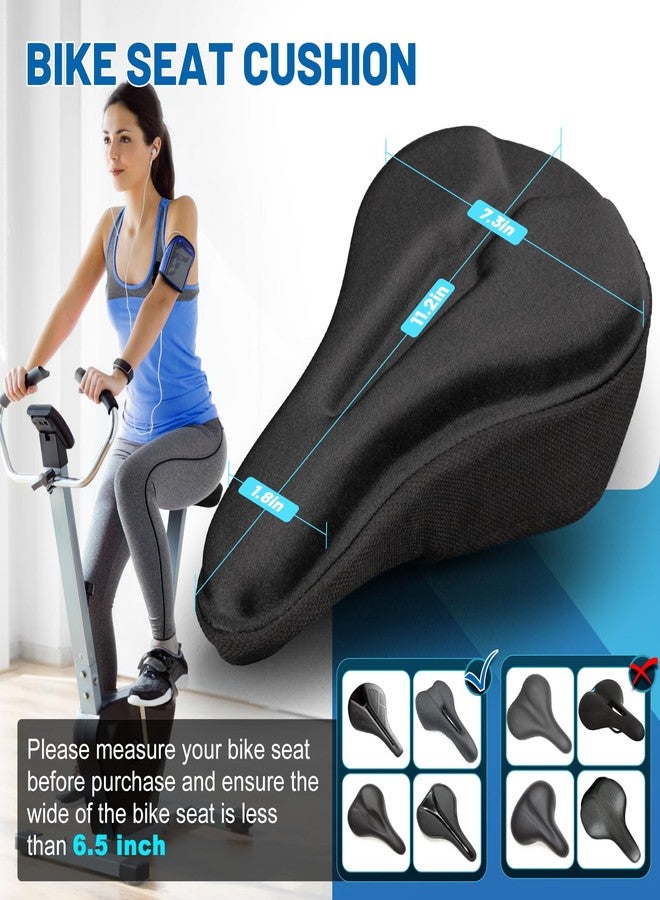 APECYC Bike Seat Cushion Gel Padded Saddle Cover for Men Women - Extra Padding Soft Comfort Bicycle Seat Cushion for Peloton, Stationary, Spin, Mountain, Road, Ebike (Narrow) - Image 4