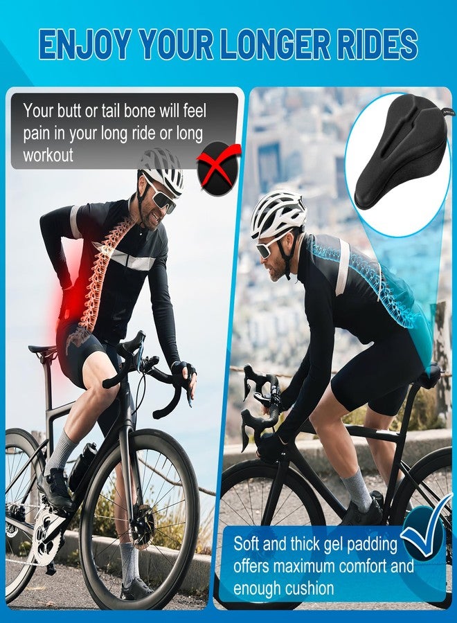 APECYC Bike Seat Cushion Gel Padded Saddle Cover for Men Women - Extra Padding Soft Comfort Bicycle Seat Cushion for Peloton, Stationary, Spin, Mountain, Road, Ebike (Narrow) - Image 3