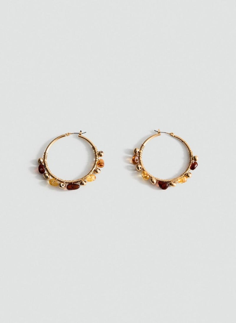 MANGO Combination Bead Earrings  - Image 1