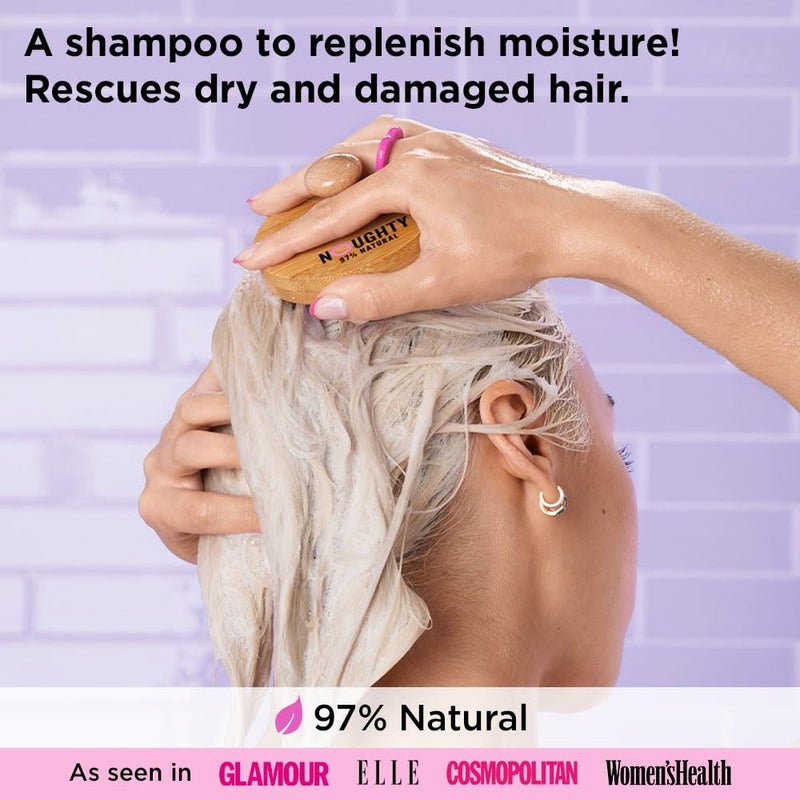 Noughty 97% Natural To The Rescue Moisture Boost Shampoo, to Gently Cleanse and Replenish Lost Moisture with Sweet Almond and Sunflower Seed, Sulphate Free Vegan Haircare 250ml - Image 5