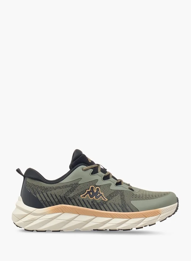 Kappa Men's Logo Print Sports Shoes with Lace-Up Closure