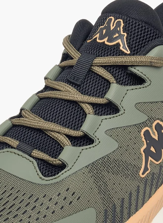 Kappa Men's Logo Print Sports Shoes with Lace-Up Closure