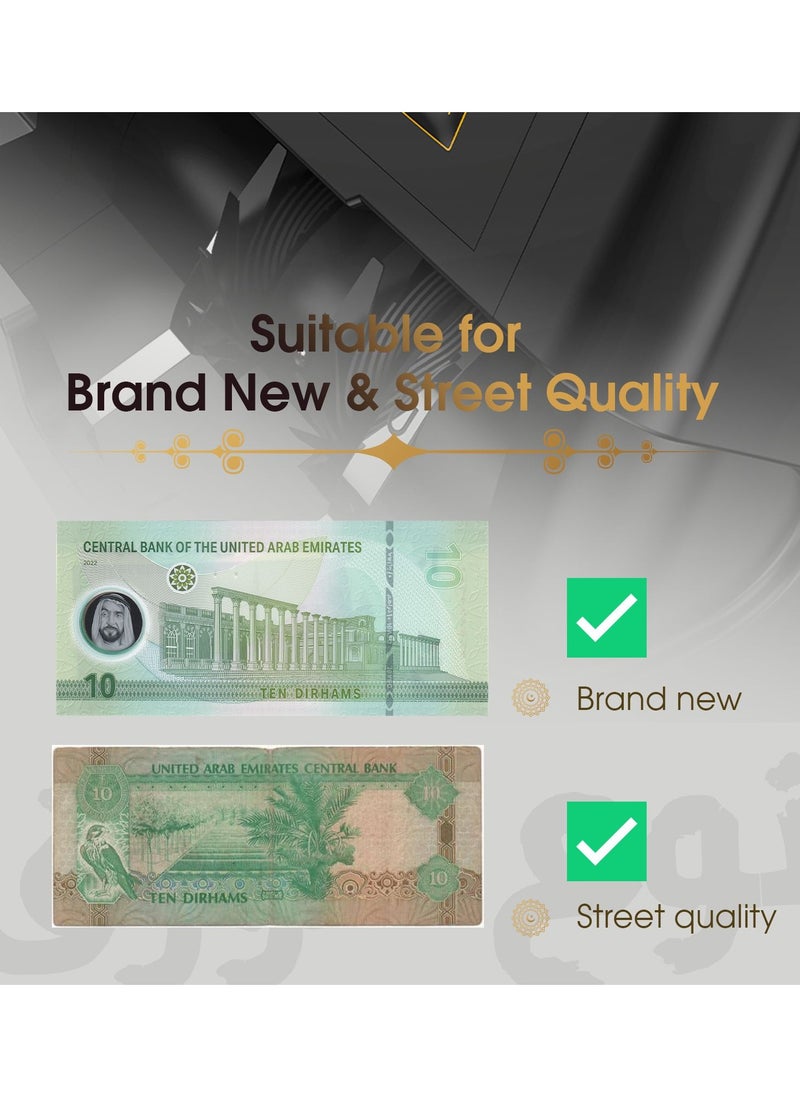 NUCOUN - NUCOUN NC-5 Money Counter Machine, UV/MG/IR Detection, 3.5 inch LCD Display Money Counter Cash Counter - Image 1