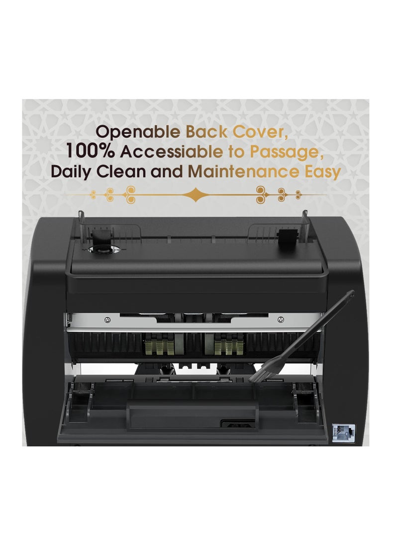 NUCOUN - NUCOUN NC-5 Money Counter Machine, UV/MG/IR Detection, 3.5 inch LCD Display Money Counter Cash Counter - Image 1
