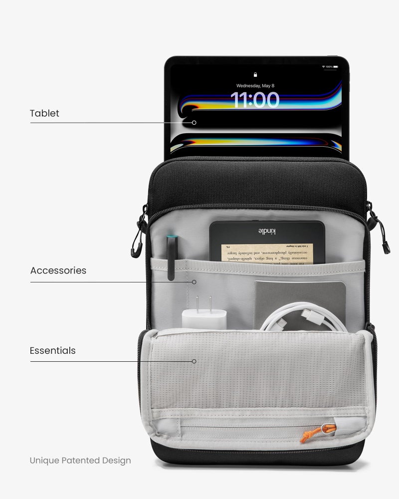 tomtoc DefenderACE 11 Inch iPad Case Sleeve Bag for 2025 11 Inch iPad Air M3 & iPad (A16), iPad Pro M4,M2&M1, 10.9-inch iPad 10 & Air 5, 10.2-in iPad 9, 360 Protection Spill-Water Resistant Tablet Sleeve Carrying Case - Image 2