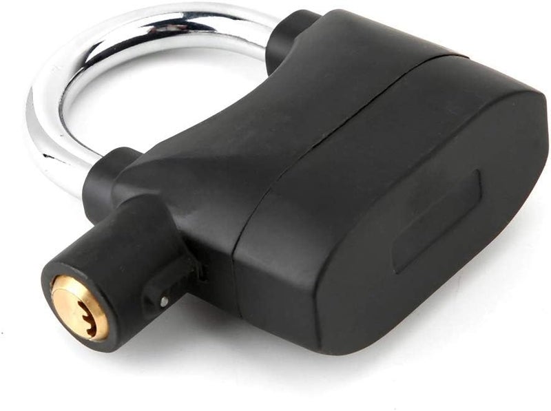 OSFT - OSFT 20 Years Warranty Universal Security Alarm Lock SystemAntiTheft for Door Motor Bicycle Padlock 110dB with 3 Keys Black - Image 1
