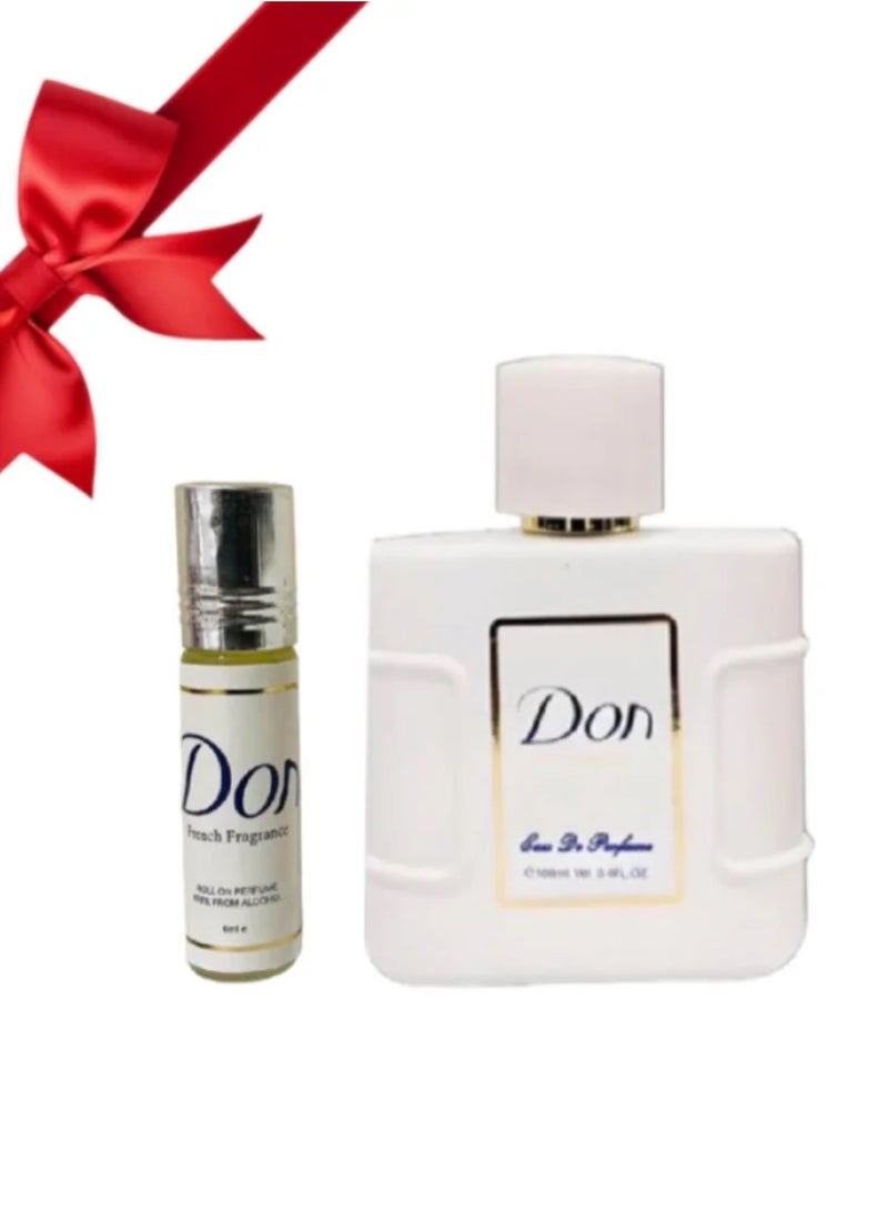 Don 100ml Perfume Set + Don Roll Perfume 6ml - Image 1