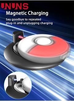 UNUNS Charging Dock For Pokemon GO Plus+,Charger Silicone Protective Covers Charge Station Accessories,RGB Charging Dock With Protective Case For Pokemon GO Plus Plus  - Image 1