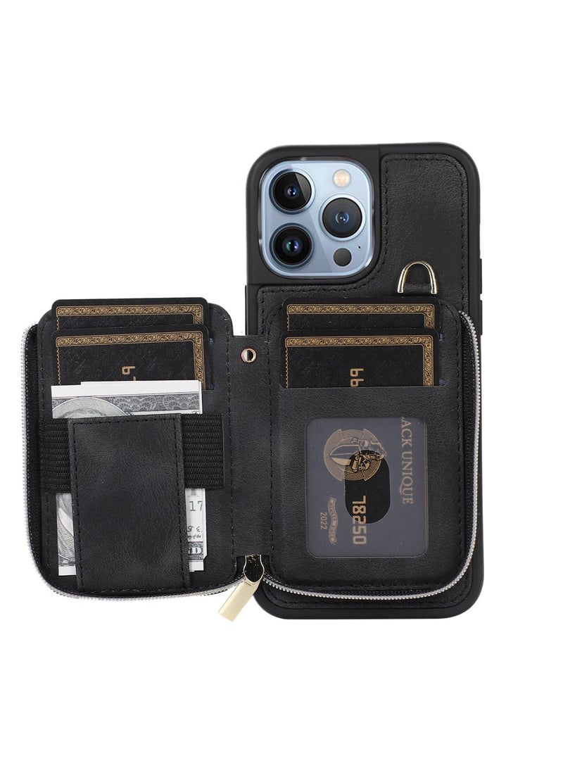 Suteni Back Cover Leather Card Slots Phone Case for iPhone - Image 3