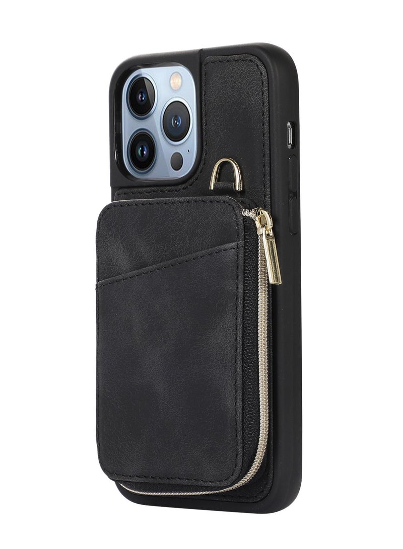 Suteni Back Cover Leather Card Slots Phone Case for iPhone - Image 1