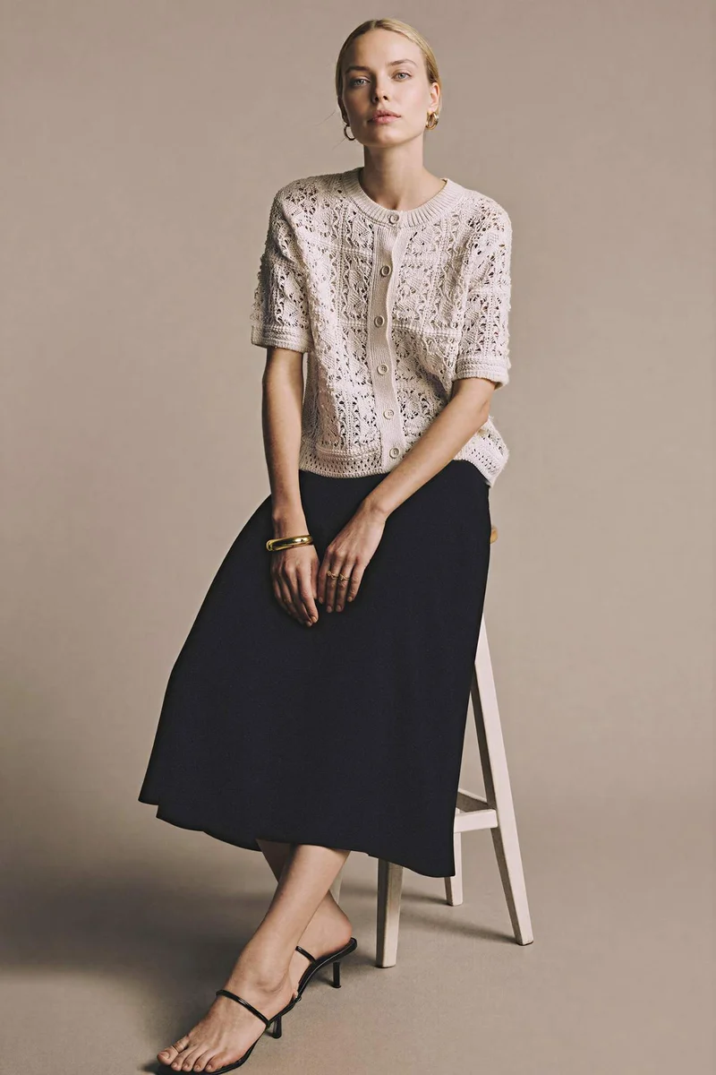 DeFacto Regular Fit Crew Neck Knitwear Cardigan