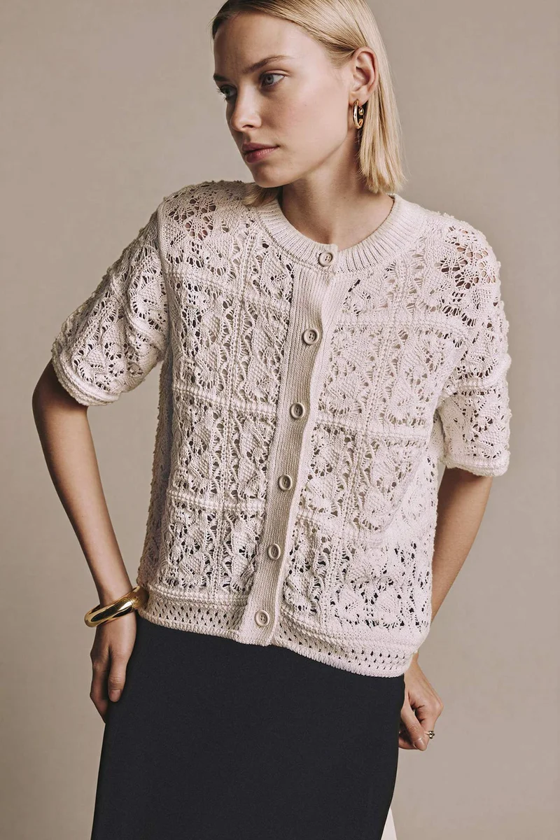 DeFacto Regular Fit Crew Neck Knitwear Cardigan
