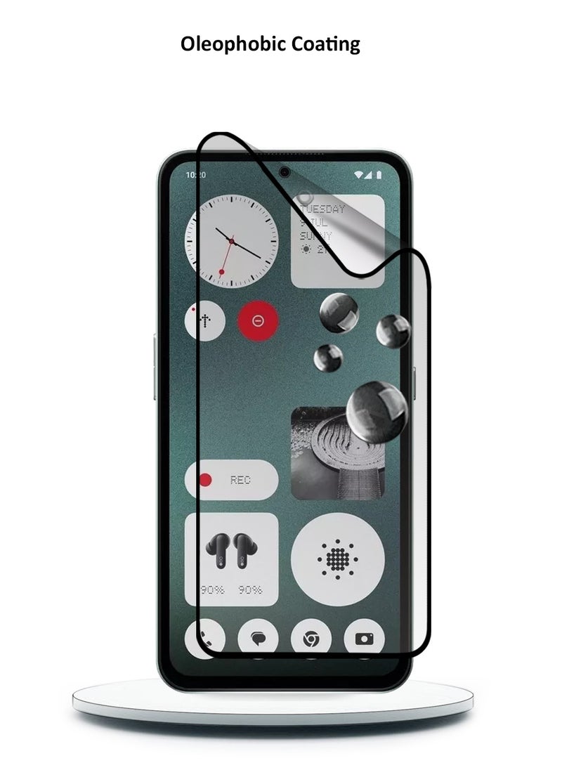 Wtech - Nothing CMF Phone 1 5G 2024 Nano Ceramic Full Glue Full Cover Matte Flexible Screen Protector (MSCNMN) - Clear/Black - Image 1