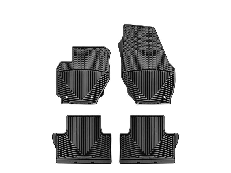 WeatherTech حصائر أرضية لجميع الأحوال الجوية لسيارات فولفو V70، XC60، V60، V60 كروس كانتري، XC70، S80-الصف الأول والثاني (WTVB169170)، أسود - Image 1
