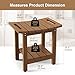 oridom HIPS Shower Benches for Inside Shower Shower Stool with SpaceEfficient Storage Shelf Waterproof Shower Chair Seat for Spa BathroomBrown - Image 4