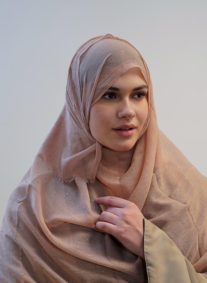 جميلة سكارف حجاب لينن بلينج - Image 1