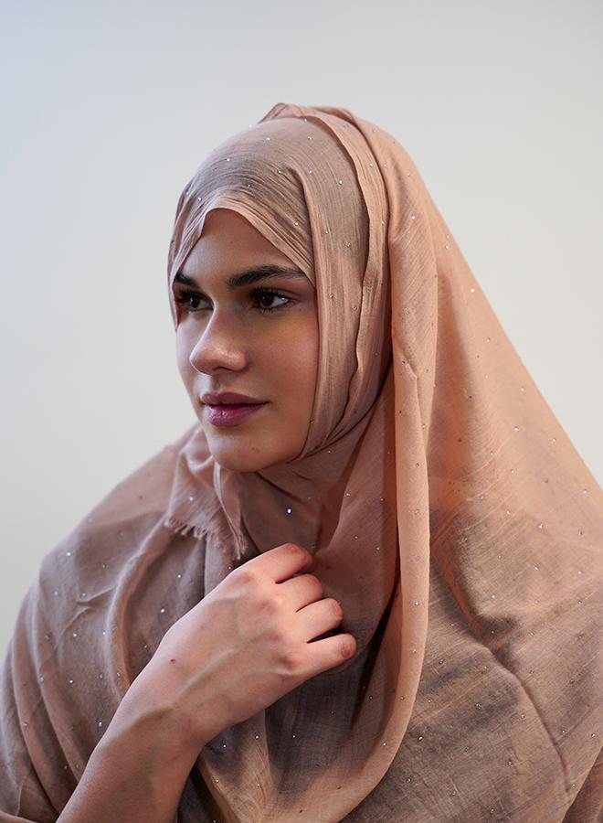 جميلة سكارف حجاب لينن بلينج - Image 2