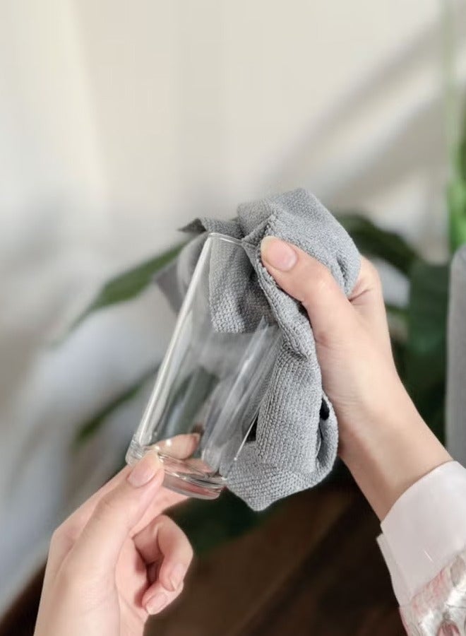 أوجا 30 قطعة من لفائف مناديل التنظيف من الألياف الدقيقة، 25 × 25 سم، مناشف قابلة للتمزيق وإعادة الاستخدام، خرَق امتصاص متعددة الأغراض، مناديل خالية من الوبر لتنظيف الغبار، لفافة مناديل مطبخ متعددة الأغراض للتنظيف - Image 4