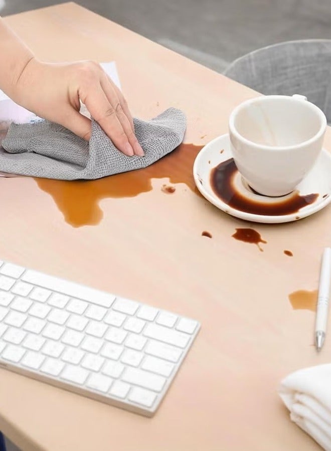 أوجا 30 قطعة من لفائف مناديل التنظيف من الألياف الدقيقة، 25 × 25 سم، مناشف قابلة للتمزيق وإعادة الاستخدام، خرَق امتصاص متعددة الأغراض، مناديل خالية من الوبر لتنظيف الغبار، لفافة مناديل مطبخ متعددة الأغراض للتنظيف - Image 5