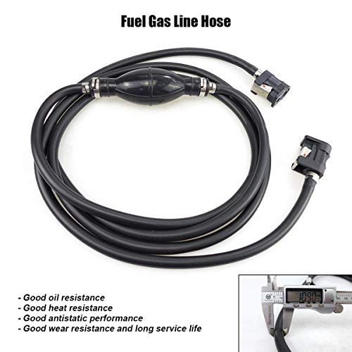 AUGREX 5/16'' 8mm Fuel Line Assembly, 10ft Fuel Hose Line Fit for Yamaha Outboard Marine Boat Motor, Fuel Gas Hose Line Assembly, Rubber - Image 5
