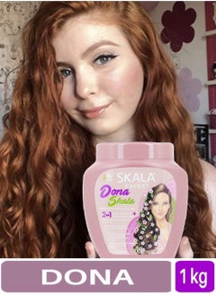 SKALA Skala Donna 2-in-1 Hair Treatment and Oil Bath Cream, 100% Vegetarian, for Styling Wavy, Curly and Straight Hair It Works to Moisturize and Define the Shape of the Strands. It Is Rich in Extracts of Sunflower Oil, Coconut Oil, Avocado and Flaxseed Oil (1000g)  - Image 2